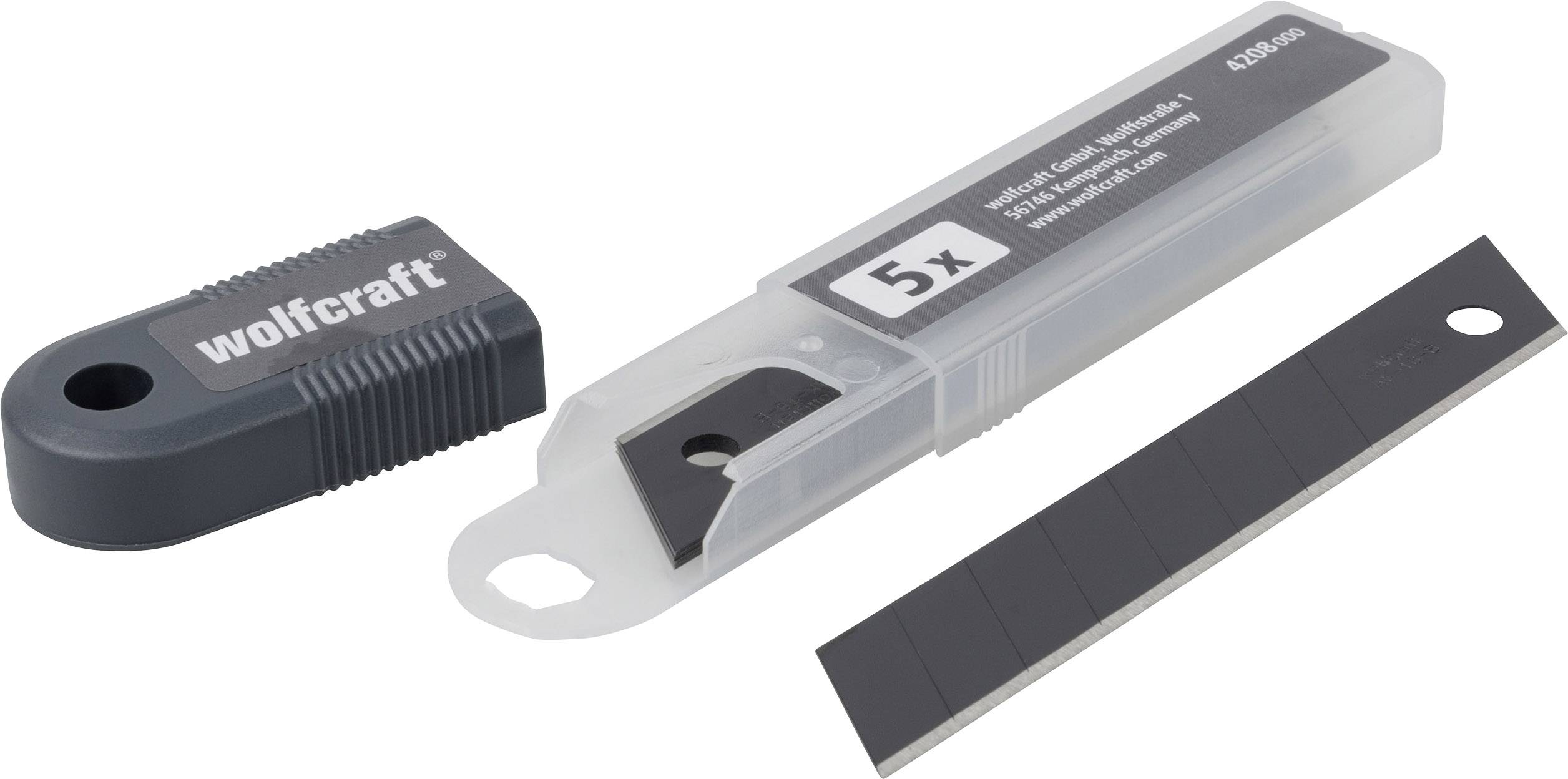 Wolfcraft 4208000 Abbrechklingen "Profi-Sharp" 18 mm schwarz 1 St.