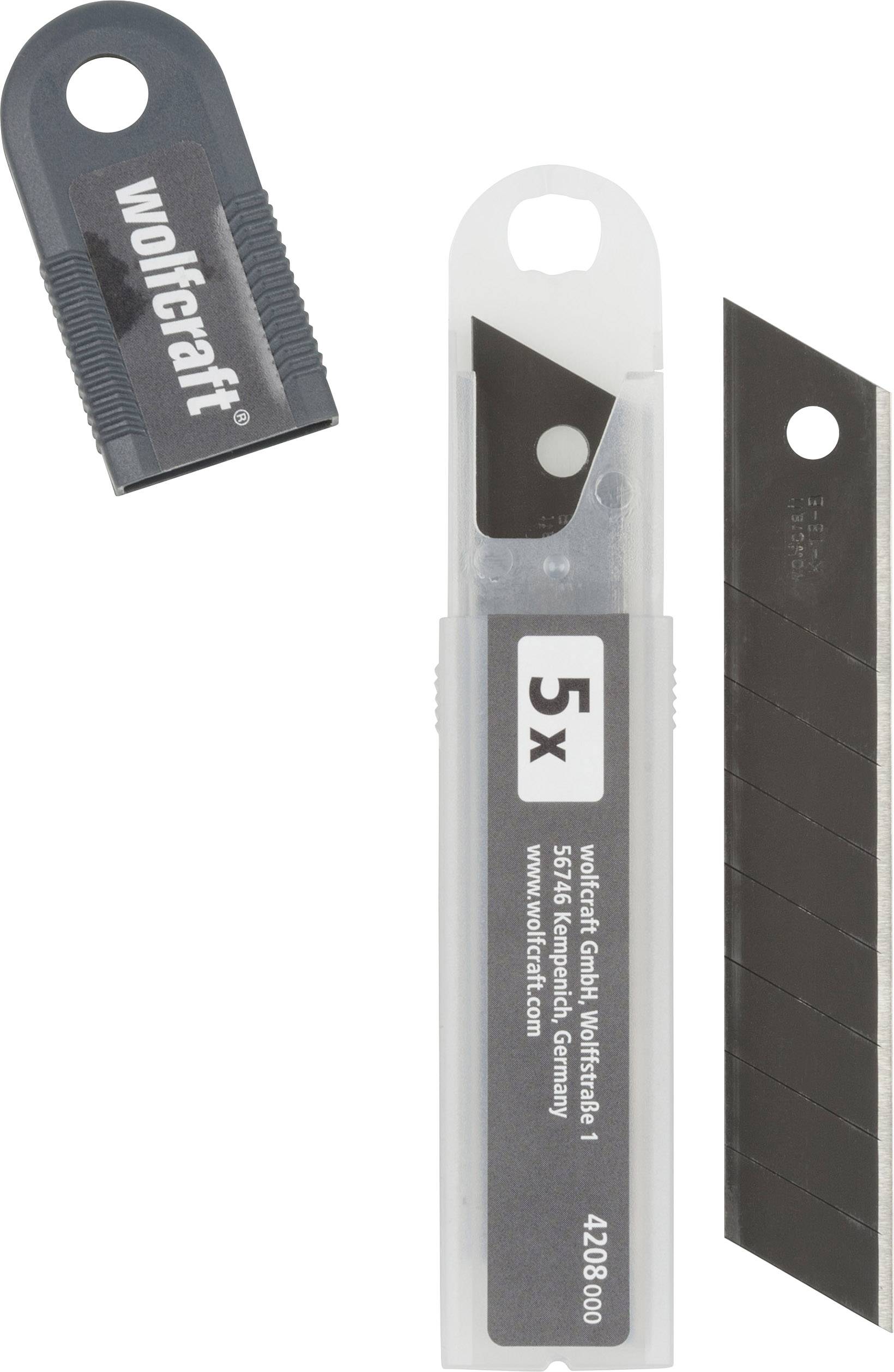 Wolfcraft 4208000 Abbrechklingen "Profi-Sharp" 18mm schwarz 1St.