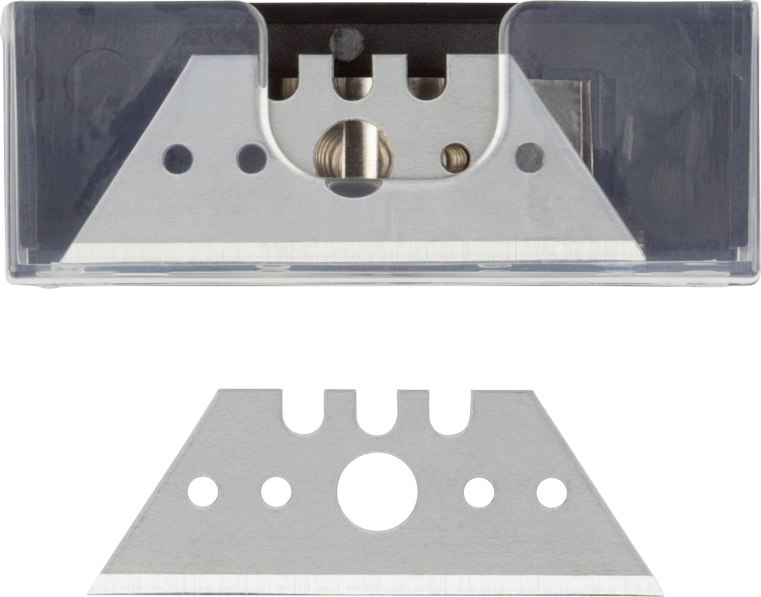 Klingenbox mit einer Ersatzklinge darunter.