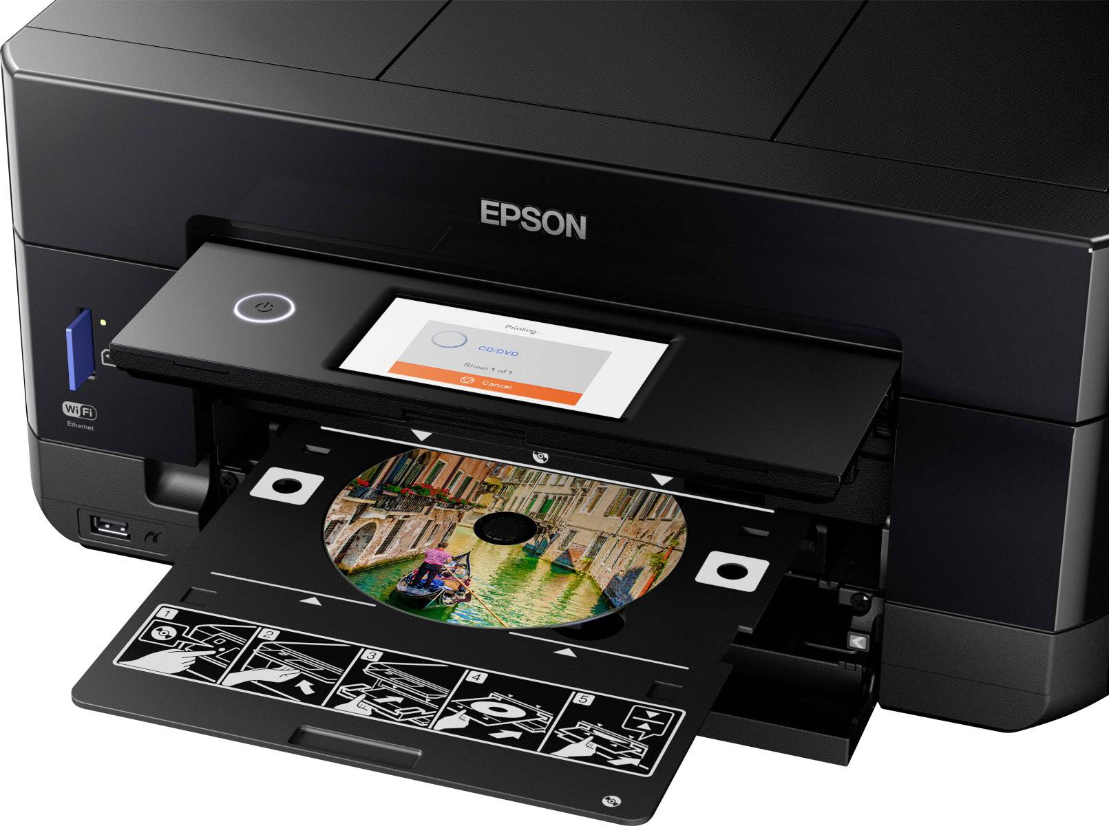 Epson Expression Premium XP-7100 Multifunktionsdrucker Tintenstrahl Farbe A4 Drucker, Scanner, Kopierer LAN, WLAN, Duplex, ADF