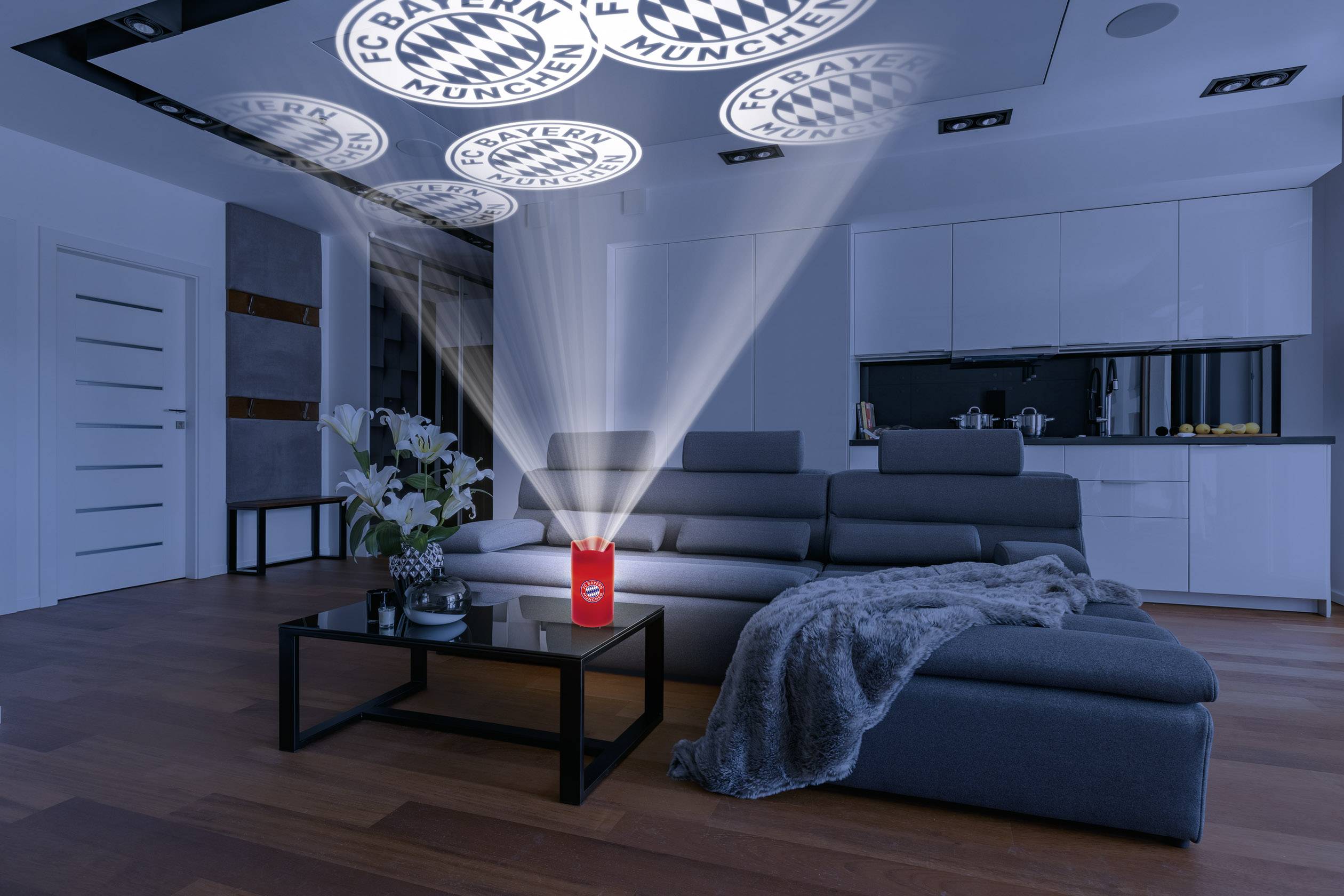 04115 LED-Kerze Rot (Ø x H) 80mm x 150mm