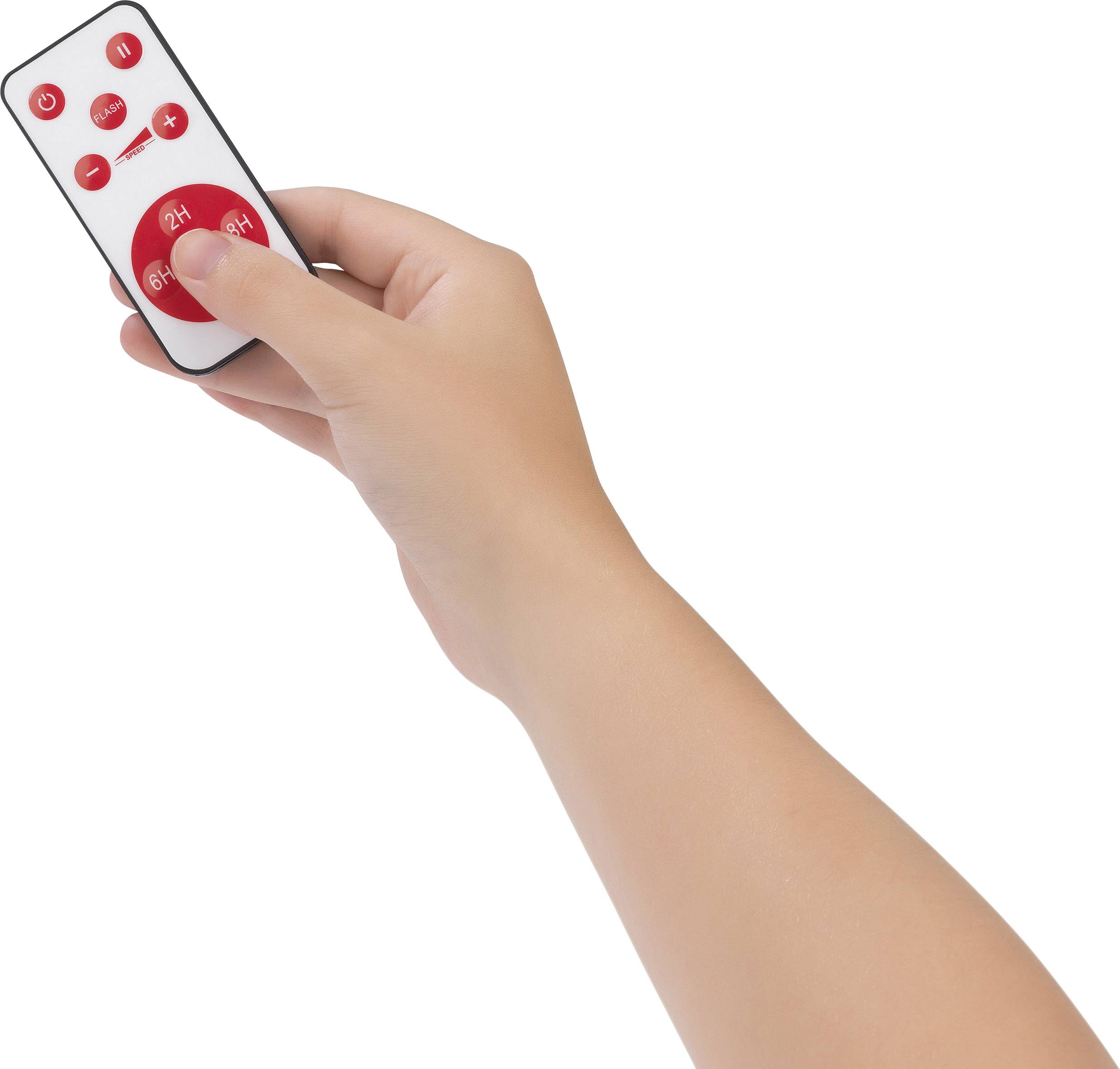 04115 LED-Kerze Rot (Ø x H) 80mm x 150mm