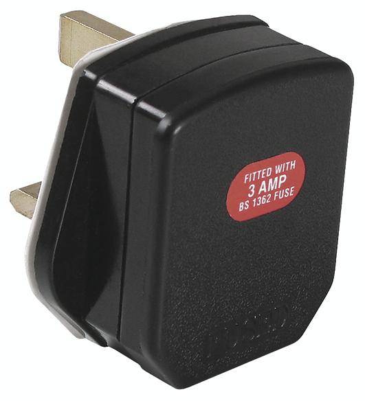 Bachmann 910.176 Schutzkontaktstecker Kunststoff 250V Schwarz IP20