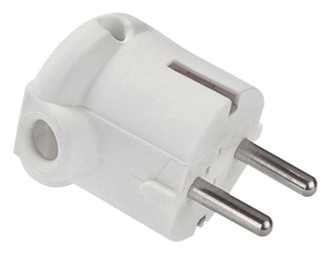 Bachmann 911.272 Schutzkontaktstecker Kunststoff 250 V Weiß IP20