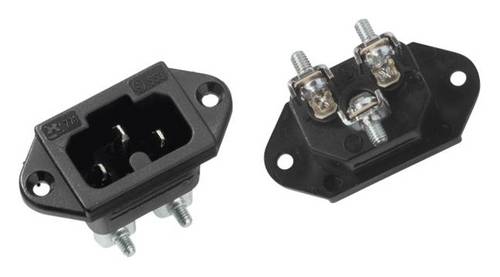 Bachmann 918.170 Kaltgeräte-Steckverbinder Stecker Gesamtpolzahl: 2 10 A Schwarz 1 St.
