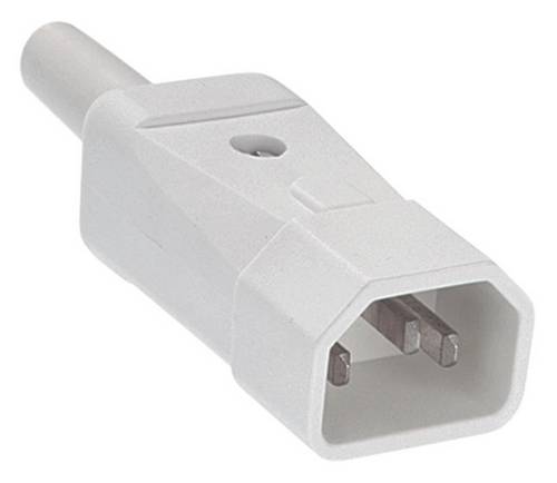 Bachmann 915.271 Kaltgeräte-Steckverbinder Stecker Gesamtpolzahl: 2 10 A Weiß 1 St.