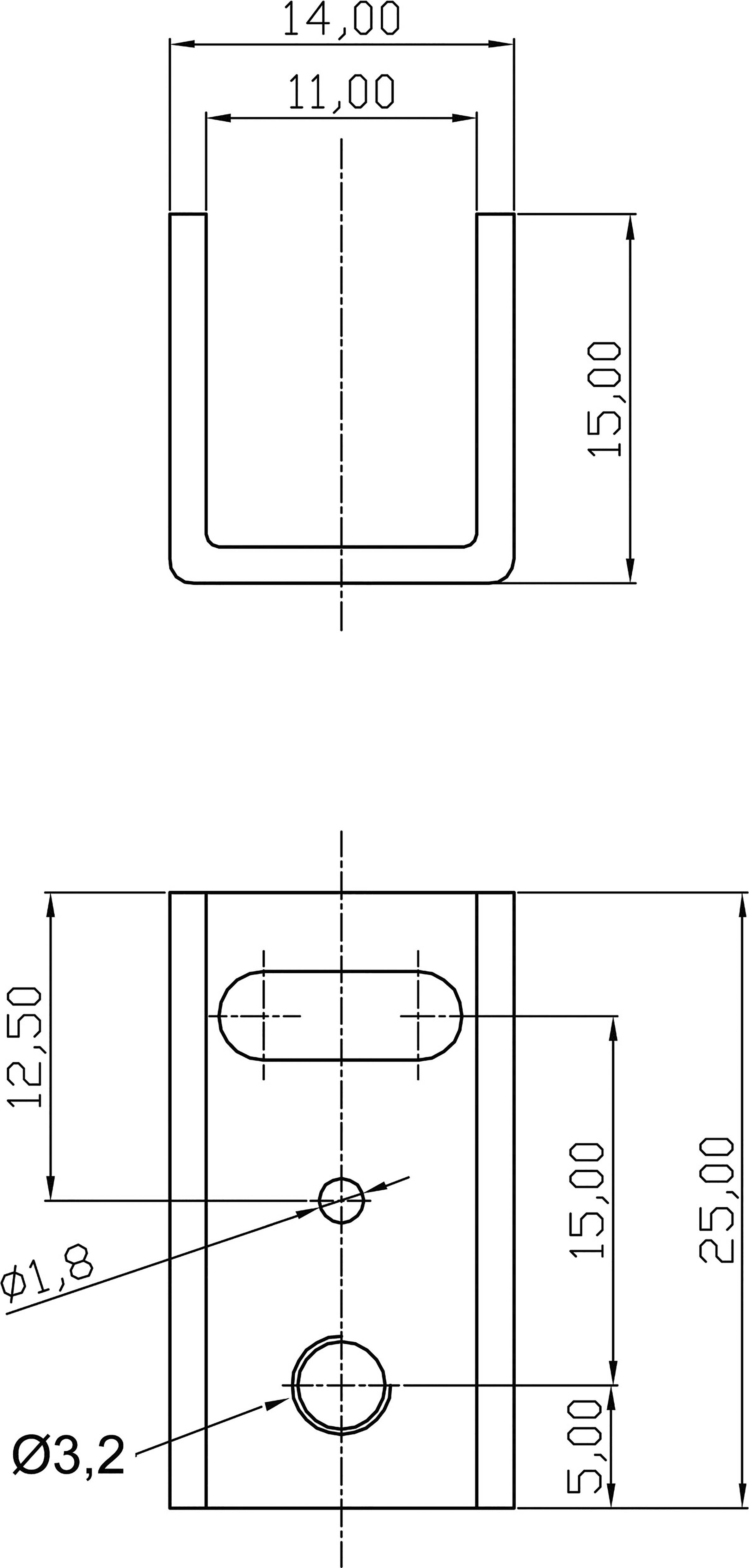Assmann WSW V5074C-T V5074C-T U-Kühlkörper 20 K/W (L x B x H) 25 x 14 x 15mm TO-220