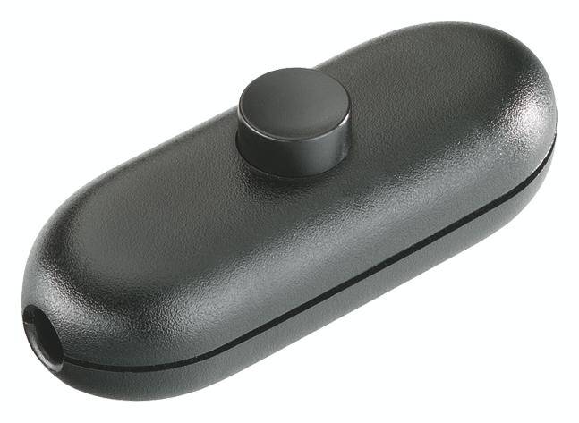 interBär 924.024 Zwischenschalter Schwarz 1 x Aus/Ein 2 A 1 St.