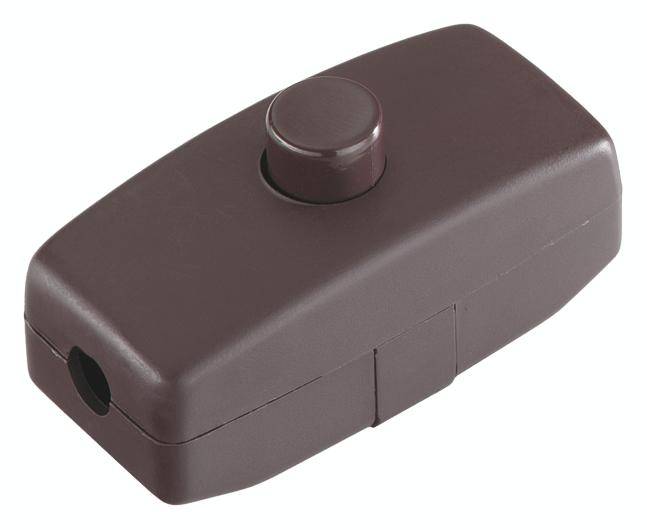 interBär 924.034 Zwischenschalter Braun 1 x Aus/Ein 2 A 1 St.