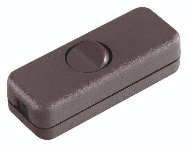 interBär 924.038 Zwischenschalter Braun 1 x Aus/Ein 2 A 1 St.