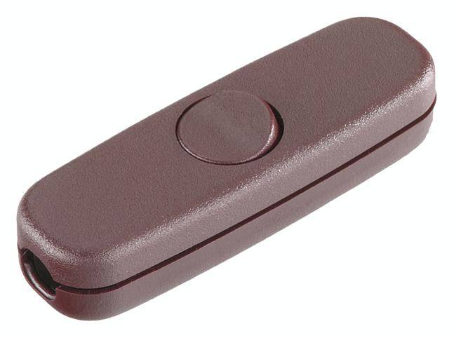 interBär 924.045 Zwischenschalter Braun 1 x Aus/Ein 3 A 1 St.