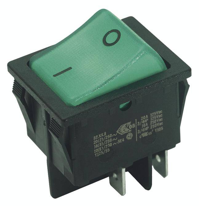 interBär 924.097 Wippschalter 924.097 250 V 16 A 1 x Aus/(Ein) rastend 1 St.