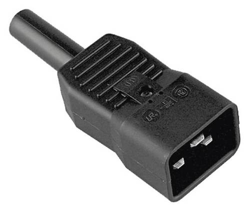 Bachmann 915.175 Kaltgeräte-Steckverbinder Stecker Gesamtpolzahl: 2 16 A Schwarz 1 St.