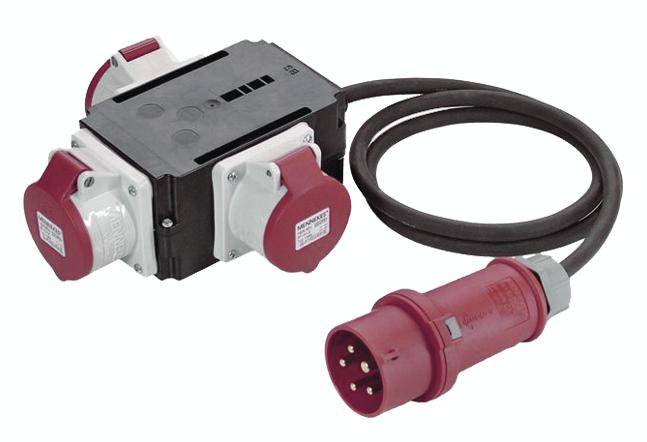 Bachmann 349.035 CEE Adapter 16 A 5polig 230 V, 400 V