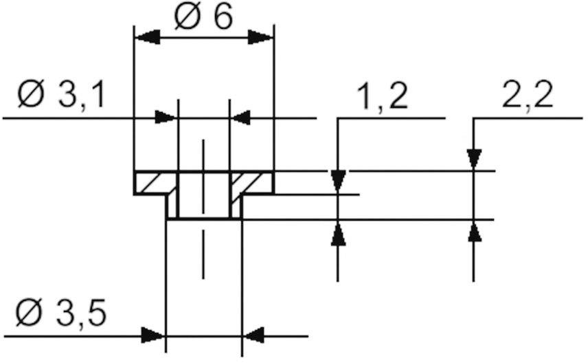 Assmann WSW V5359 Isolierbuchse Außen-Durchmesser: 6 mm, 3.5 mm Innen-Durchmesser: 3.1 mm