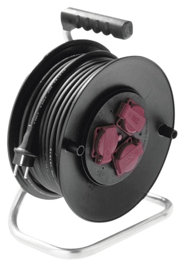 Bachmann 392.183 Kabeltrommel 40.00 m Schwarz Schutzkontakt-Stecker