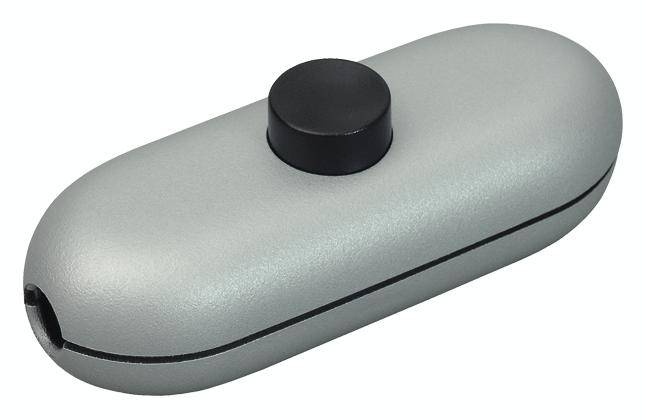 interBär 924.260 Zwischenschalter Titan, Schwarz 1 x Aus/Ein 2 A 1 St.