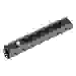 Bachmann 300.007 Steckdosenleiste mit Schalter Aluminium, Schwarz Schutzkontakt