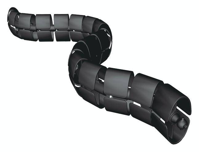 Bachmann Kabelbrücke 930.049 Kunststoff Schwarz 750 mm Inhalt: 1 St.