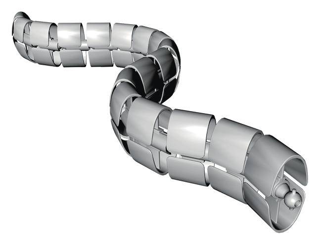 Bachmann Kabelbrücke 930.050 Kunststoff Silber 750mm Inhalt: 1St.