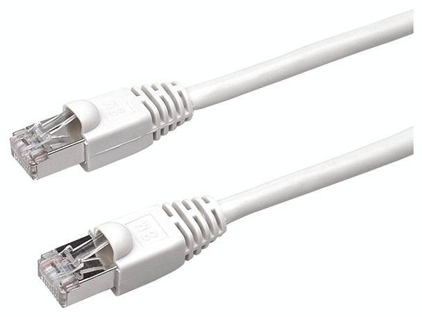 Bachmann RJ45 Patchkabel CAT 6 S/FTP 3.00 m Grau Flammwidrig, mit Rastnasenschutz 1 St.