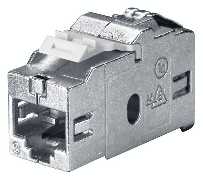 Bachmann RJ45 Netzwerk Adapter CAT 6 [1x RJ45-Buchse - 1x RJ45-Buchse] Silber