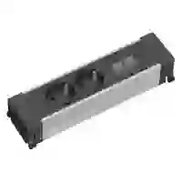 Bachmann 317.101 Steckdosenleiste ohne Schalter Aluminium, Schwarz Schutzkontakt Bachmann 317.101 Steckdosenleiste ohne Schalter Aluminium, Schwarz Schutzkontakt