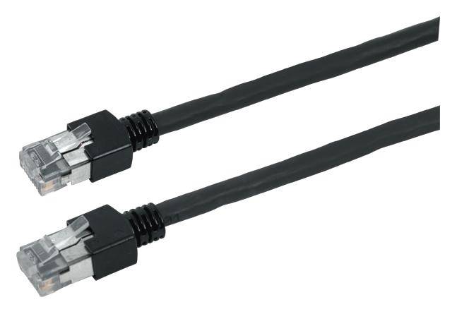 Bachmann Netzwerk Anschlusskabel [1x RJ12-Stecker - 1x RJ12-Stecker] 3.00 m Schwarz