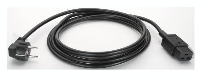 Bachmann Strom Anschlusskabel Schwarz 3.00 m