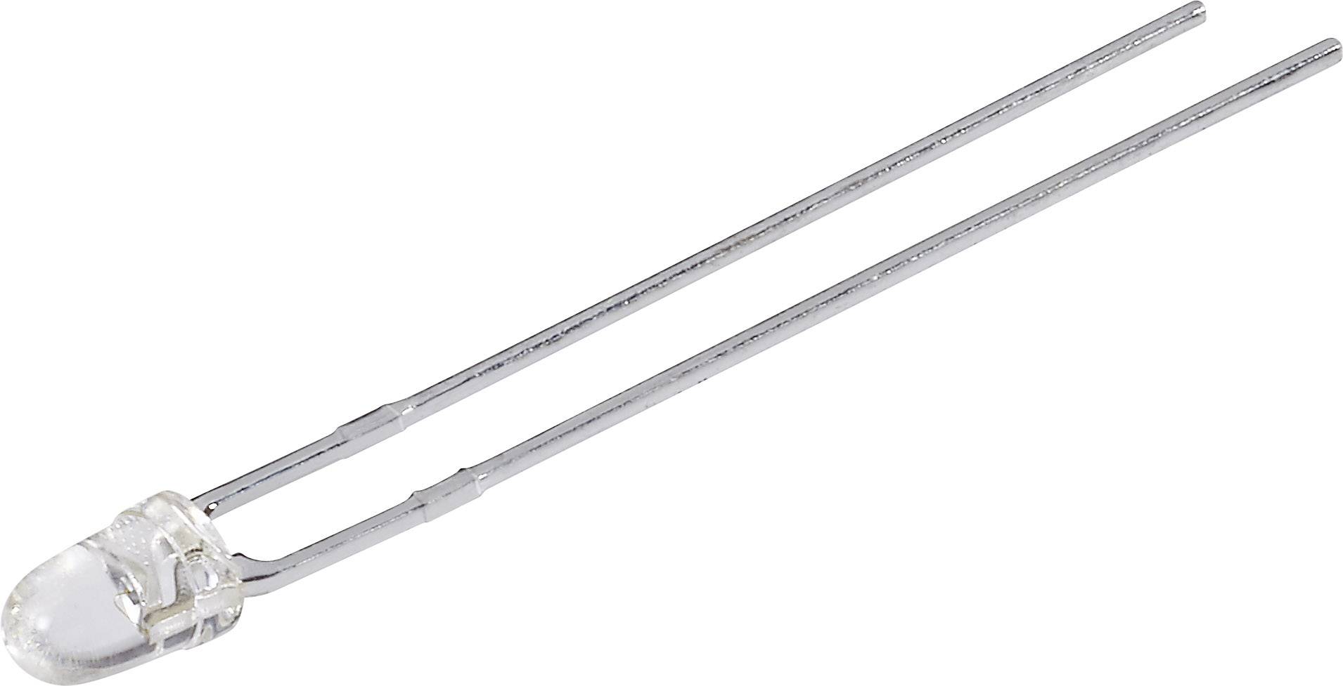 Vossloh Schwabe LED 3MM BLAU KLAR LED bedrahtet Blau Rund 3mm 90 mcd 20° 20mA 4.5V
