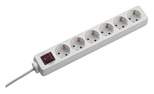 Bachmann 381.144S Steckdosenleiste mit Schalter Schwarz Schutzkontakt 1 St.