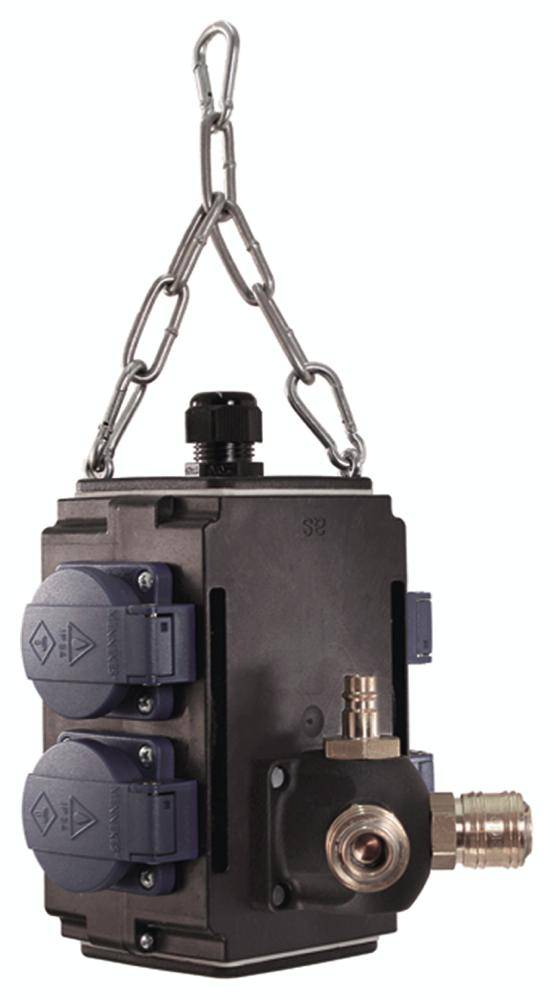 Bachmann 349.301 4fach Steckdosen-Verteiler Schwarz