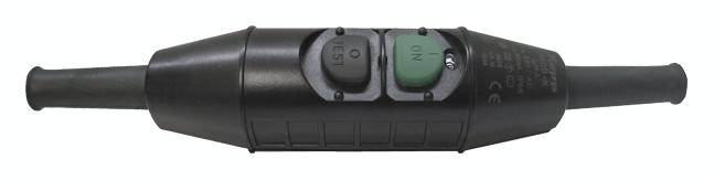 Bachmann 919.018 Personenschutz-Zwischenstecker PRCD-K 230V Schwarz IP55