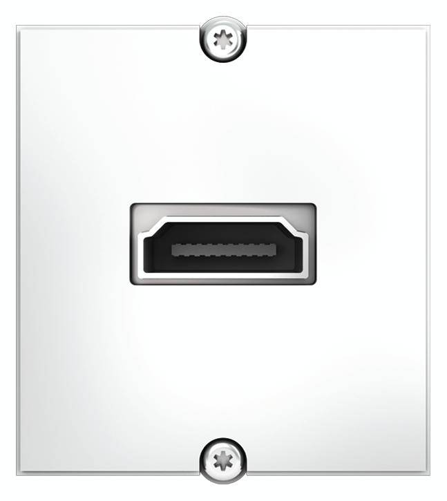 Bachmann Custom module - Modulares Faceplate-Snap-In - HDMI - weiß