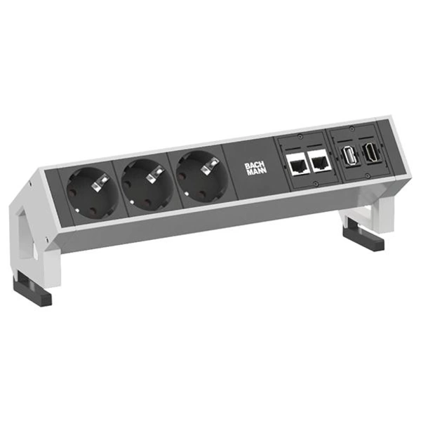 Bachmann 902.302 Steckdosenleiste ohne Schalter 3fach Weiß Schutzkontakt Bachmann 902.302 Steckdosenleiste ohne Schalter 3fach Weiß Schutzkontakt