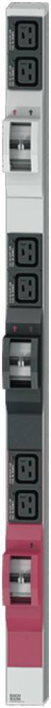 Bachmann 800.0101 19 Zoll Netzwerkschrank-Steckdosenleiste 1 HE Kaltgeräte-Steckdose C19 16A