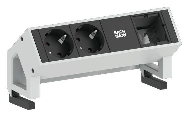 Bachmann 902.203 Steckdosenleiste ohne Schalter Weiß Schutzkontakt