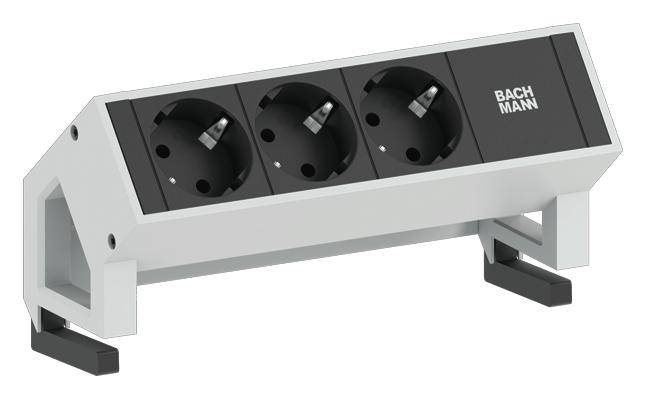 Bachmann 902.2048 Steckdosenleiste ohne Schalter Weiß Schutzkontakt