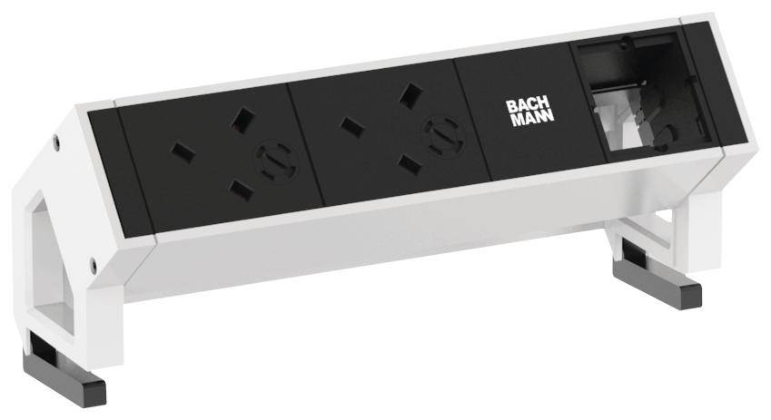 Bachmann 902.206 Steckdosenleiste ohne Schalter Schwarz GB-Stecker