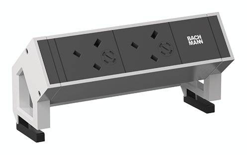 Bachmann 902.213 Steckdosenleiste ohne Schalter Schwarz Schutzkontakt