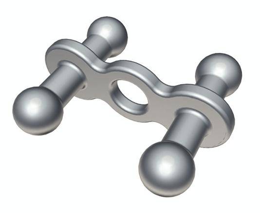 Bachmann Verbindungszapfen 930.026 Kunststoff Silber 8 mm Inhalt: 1 St.