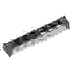 Bachmann 916.007 Steckdosenleiste ohne Schalter Aluminium, Schwarz Schutzkontakt