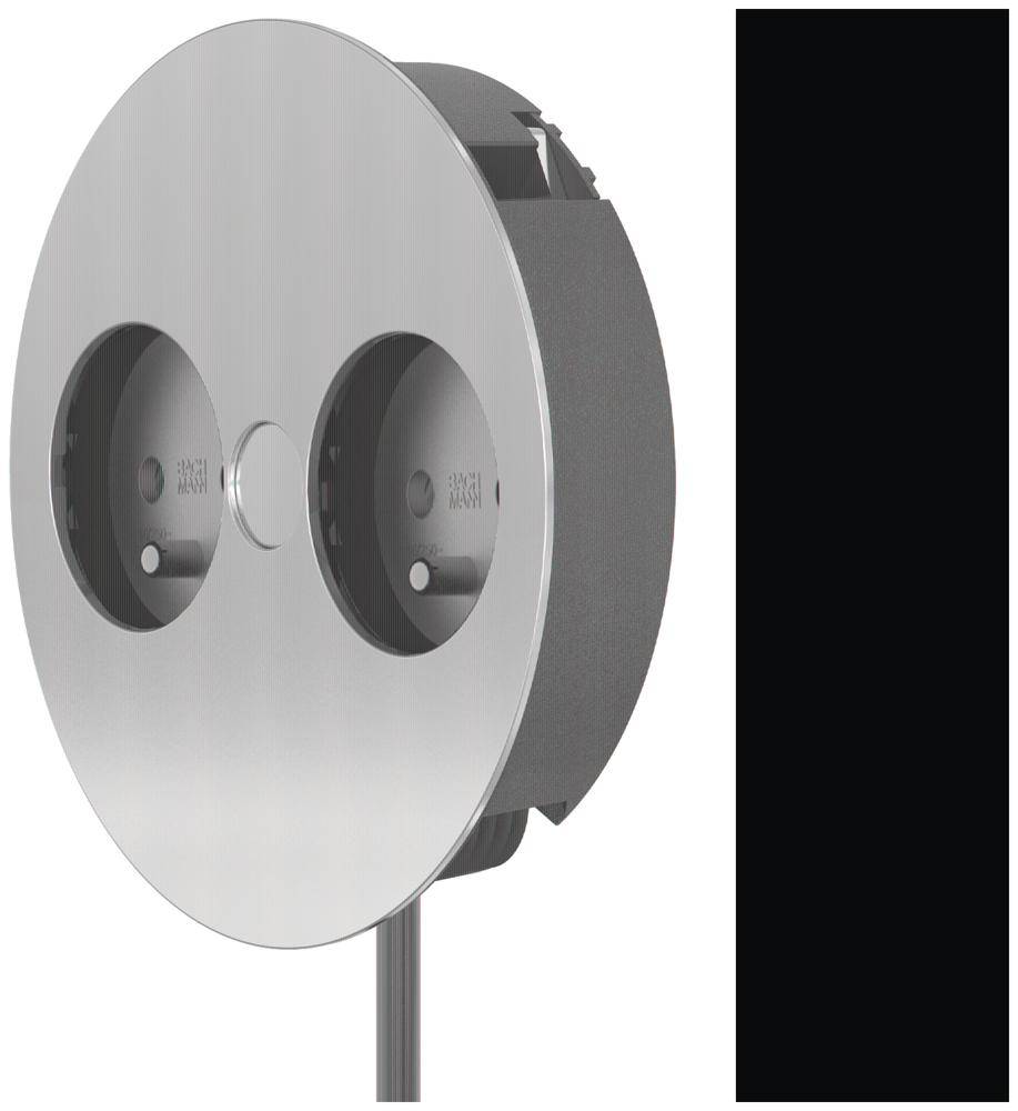 Bachmann 931.002 Unterputz-Steckdose erhöhter Berührungsschutz IP20 Chrom