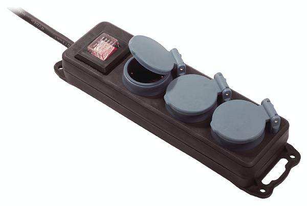 Bachmann 349.045 Strom Verlängerungskabel 16A Schwarz 1.50m H07RN-F 3G 1,5mm²