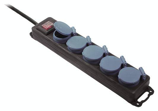 Bachmann Strom Verlängerungskabel 16 A Schwarz 4.50 m H07RN-F 3G 1,5 mm²