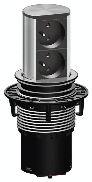 Bachmann 928.007 Steckdosenturm Schwarz, Weiß FR-Stecker