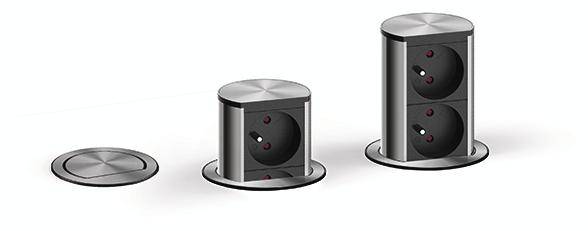 Bachmann 928.007 Steckdosenturm Schwarz, Weiß FR-Stecker