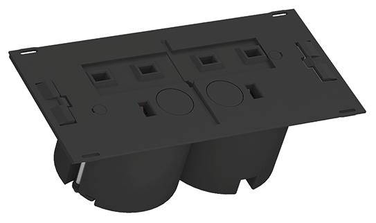 Bachmann 929.004 Unterputz-Steckdose erhöhter Berührungsschutz IP20 Schwarz