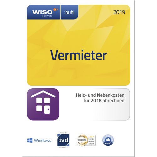 WISO Vermieter 2019 Vollversion, 1 Lizenz Windows Finanz-Software