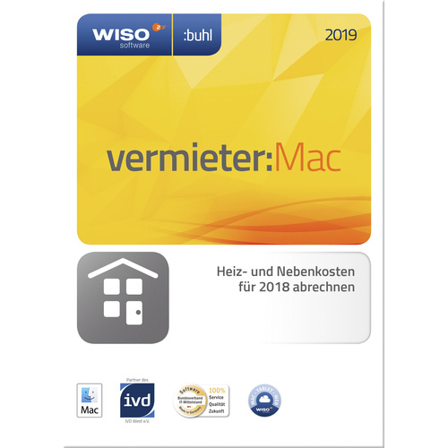 WISO Vermieter:Mac 2019 Vollversion, 1 Lizenz Windows Finanz-Software